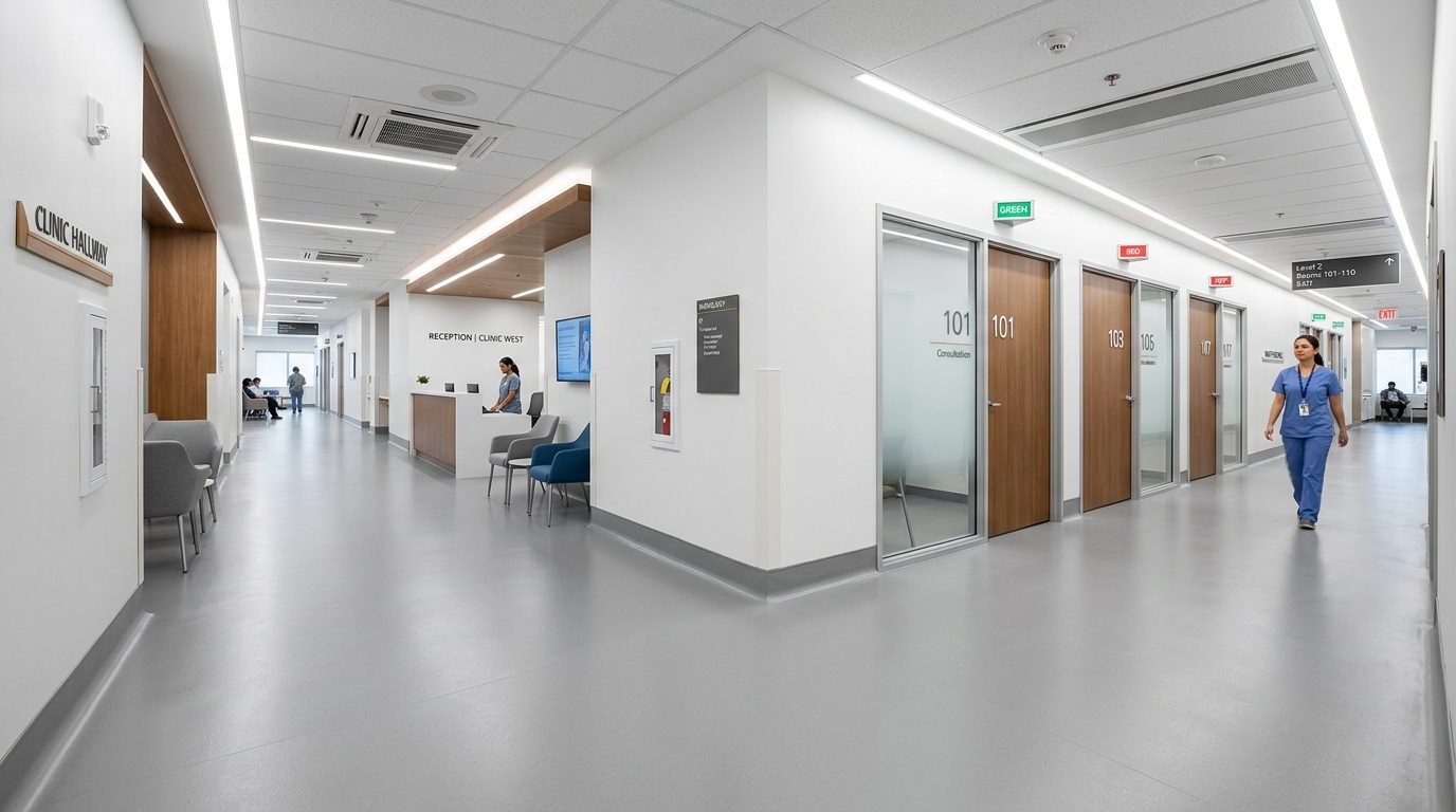 Medical & Healthcare Facility flooring project in Carmel Indiana