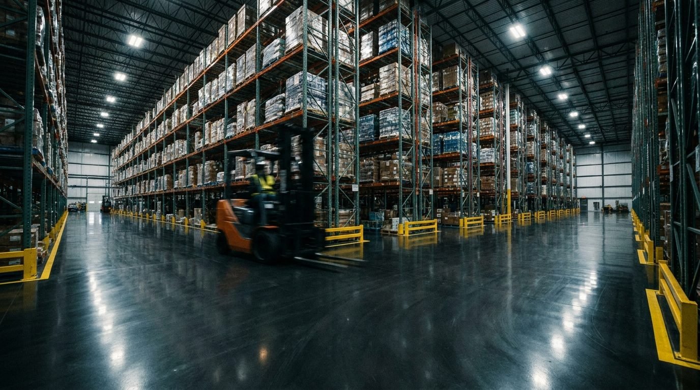 Warehouse & Distribution Center flooring project in Carmel Indiana