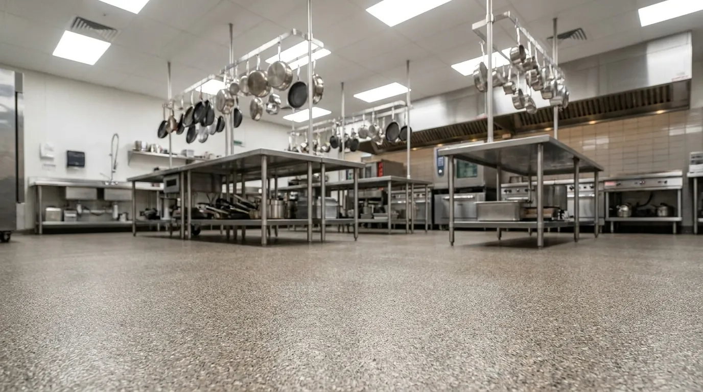 Restaurant & Commercial Kitchen floor coating installation